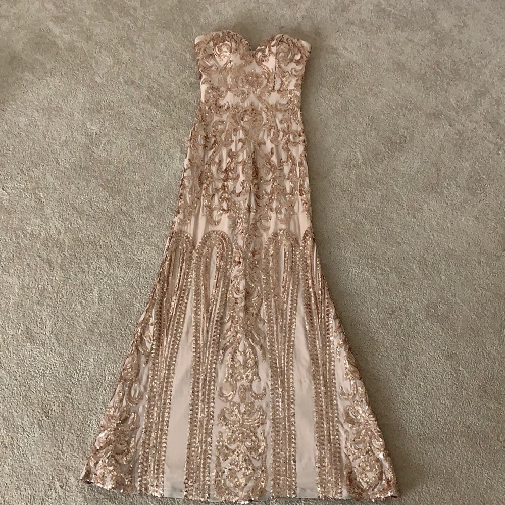 Lulus Rose hold sequin dress